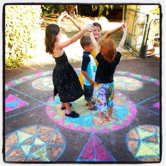 Rainbow Mandala Dancing! Yay!